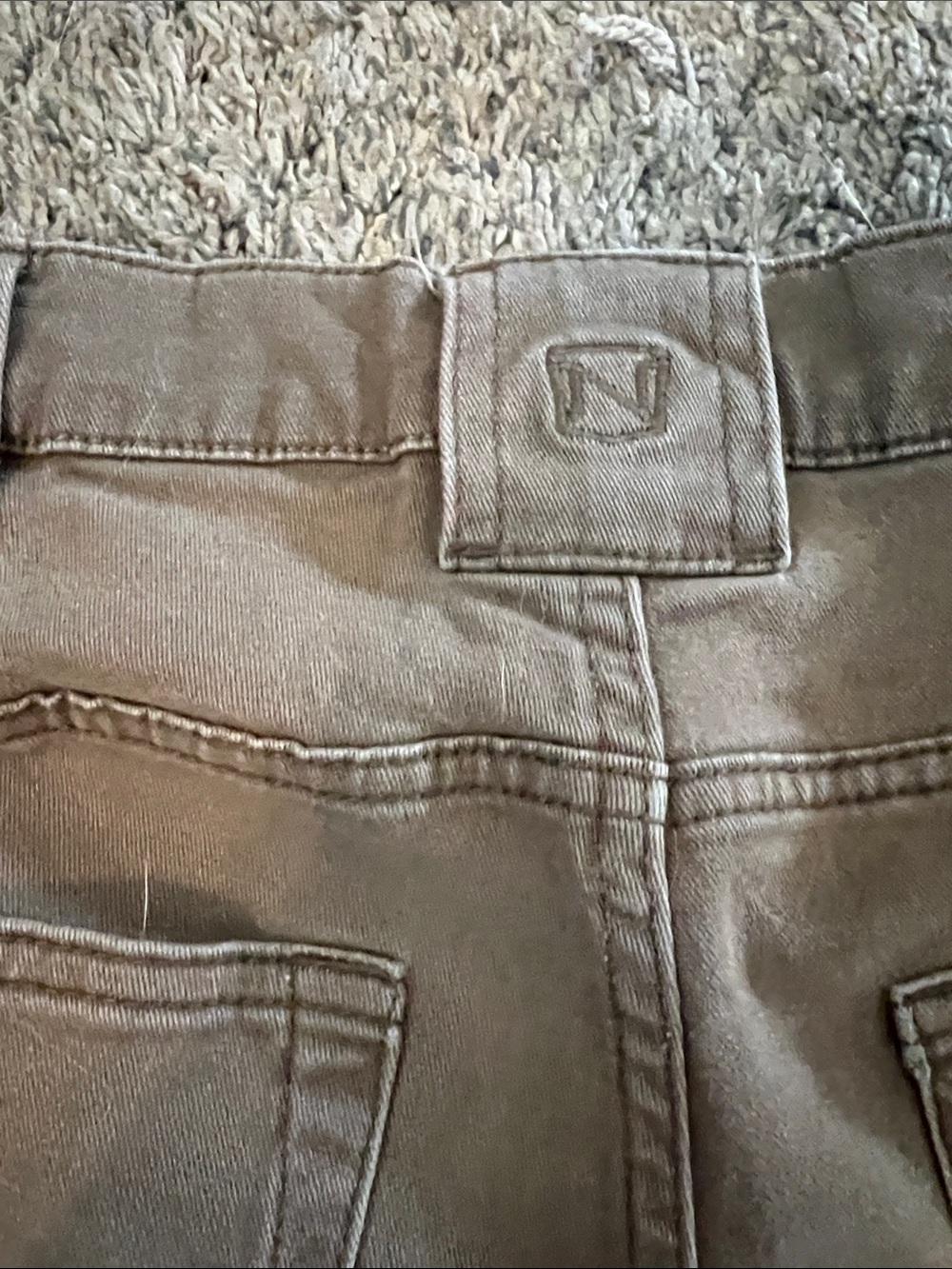 Noble Outfitters Men's Straight Jeans - Taupe Brown Classic Fit - Picture 10 of 12